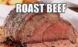 Definition of roast beef curtains